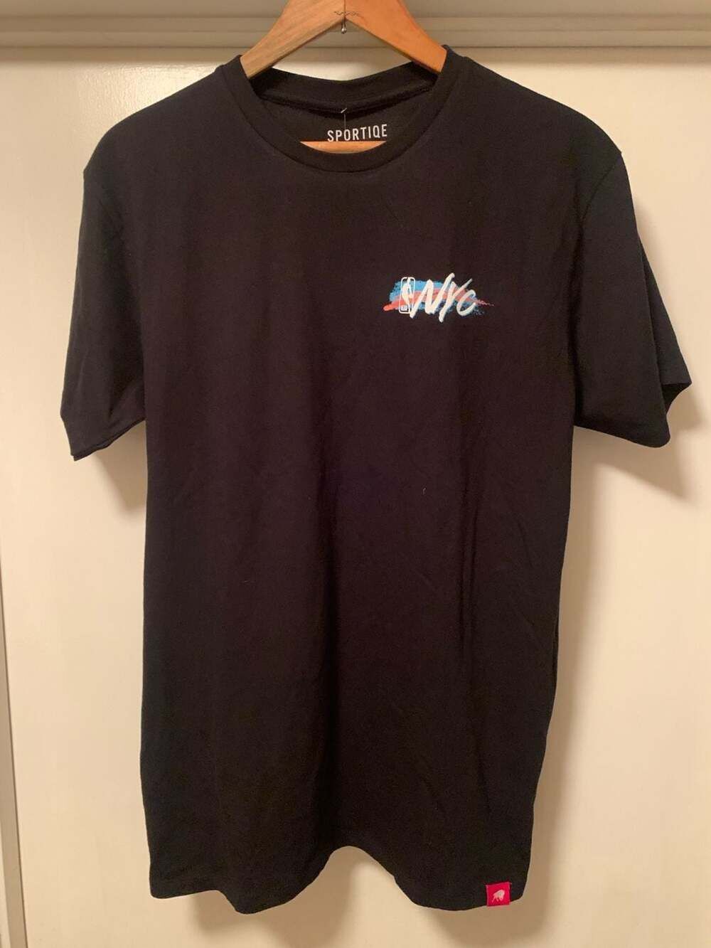 Sportiqe NBA NYC Graphic Black T-Shirt Size Medium NEW